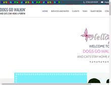 Tablet Screenshot of dogsgowalkin.com